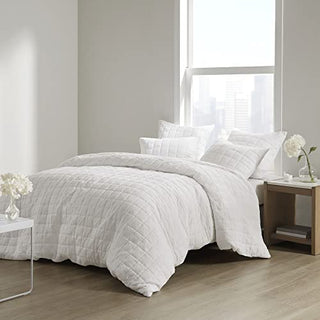 N Natori Cocoon Single Quilted Euro Sham - Super Soft Machine Washable European Square Decorative Pi