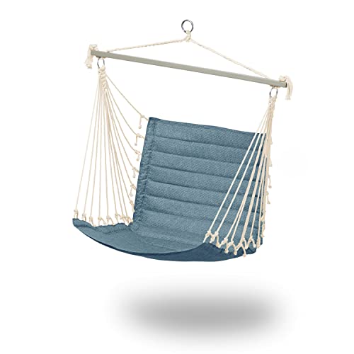 Duck Covers Weekend Quilted Hammock Chair, 27 x 49 x 39.5 Inch, Blue Shadow