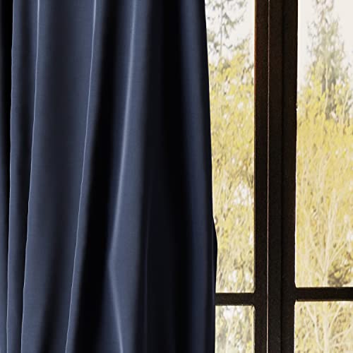 Umbra Twilight Blackout Panel with Pocket top tabs, 63" inch, Navy