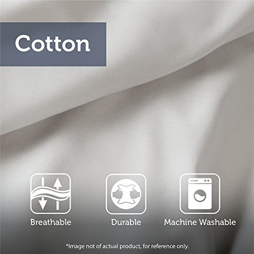 Urban Habitat 100% Cotton Quilt Set Textured Design - All Season, Lightweight Coverlet Bedspread Bedding Set, Matching Shams, Full/Queen(88"x92"), Caden, Reversible Geometric Grey 3 Piece