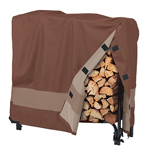 Duck Covers ULR502644 Ultimate Log Rack Cover 48" W, Mocha Cappuccino, Outdoor Patio Cover
