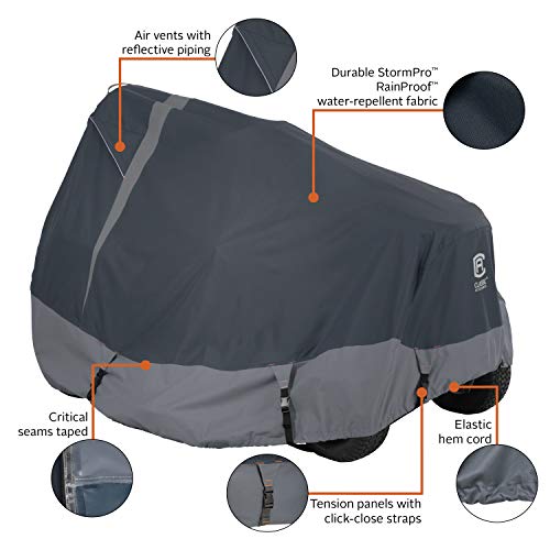 Classic Accessories StormPro Waterproof Heavy-Duty Tractor Cover, Fits tractors with decks up to 62"