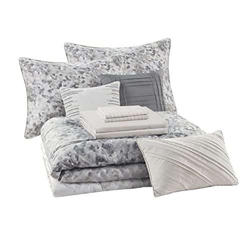 Beautyrest Polyester 10-Piece Comforter Set in Neutral Finish