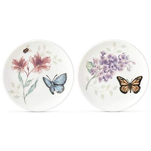 Lenox Butterfly Meadow 2-Piece Coaster Set, 0.35 LB, Multi