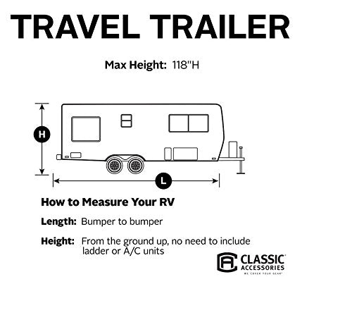 Classic Accessories Over Drive PolyPRO3 Deluxe Travel Trailer/Toy Hauler Cover, Fits 22&