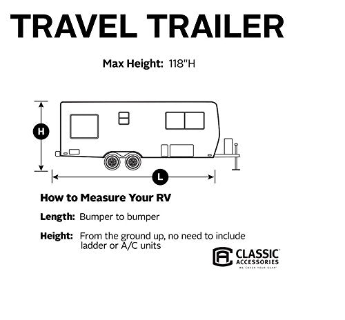 Classic Accessories Over Drive PolyPRO3 Deluxe Travel Trailer/Toy Hauler Cover, Fits 20&