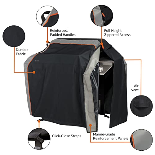 Classic Accessories SideSlider Water-Resistant 64 Inch BBQ Grill Cover