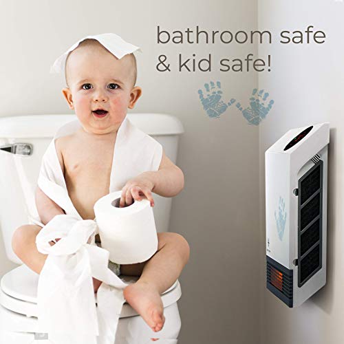 Heat Storm Wave Floor to Wall Infrared Space Heater with Attachable Feet, Remote Control, Built in Thermostat, 500-1000 Watts