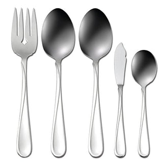 Oneida American Harmony 20 Piece Everyday Flatware, Service for 4, 18/0 Stainless Steel, Silverware Set, Dishwasher Safe, Silver
