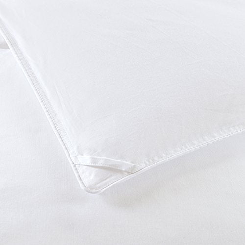 True North by Sleep Philosophy 3M Scotchgard 300TC Quilted Down Comforter Cotton Sateen Cover Downproof, Feather Blend Duvet Insert, Modern Luxe All Season Bed Set King, Medium Warm