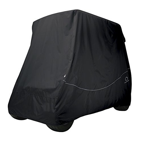 Classic Accessories Fairway Golf Cart Quick Fit Cover, Black, Long Roof