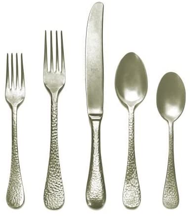 5 Pcs Place Setting Epoque Pewter Champagne