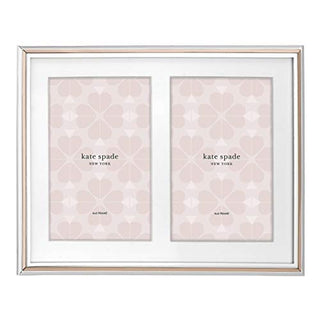Kate Spade Rosy Glow Double 5" X 7" Frame