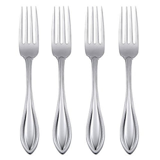 Oneida American Harmony Everyday Flatware Dinner Forks, Set of 4
