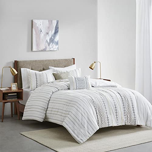 510 DESIGN Adina Polyester Printed 5-Piece Comforter Set with White 5DS10-0244