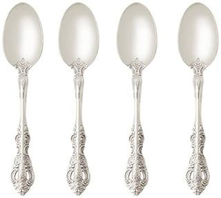 Oneida Michelangelo Fine Flatware Teaspoons, Set of 4 , 18/10 Stainless Steel, Silverware Set, Dishwasher Safe