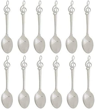 HIC Harold Import Co. Stainless Steel, Demi Spoon Set, Symphony Design, Set of 12