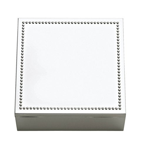 Reed and Barton Lyndon Square Silverplate Keepsake Box, 1.60 LB, Metallic