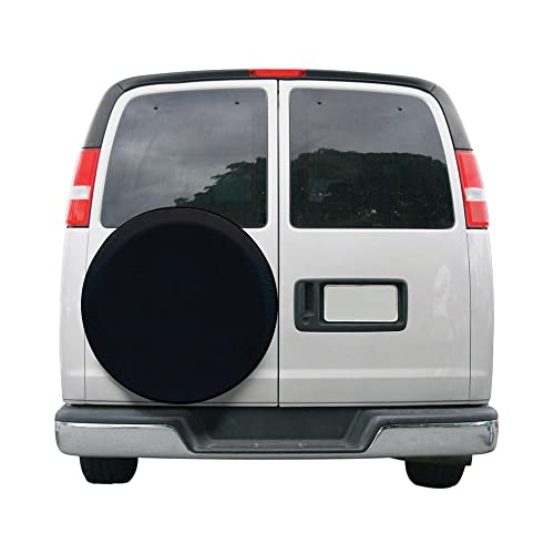 Classic Accessories Over Drive Universal Fit Spare Tire RV Cover, Wheels 26"-28" Diameter, Black, Water-Resistant, All Season Protection for Trailer/Camper Wheels/Tires, Universal Accessories