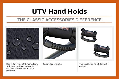 Classic Accessories QuadGear UTV Hand Holds, Fits UTV roll cages 1.75"DIA, Black