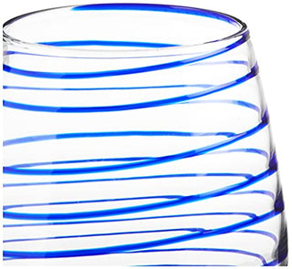 Kate Spade Charlotte Street 2Pc Stemless Wine Glass, 1.50 LB, Blue