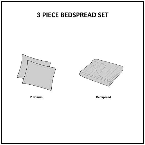 Madison Park Quebec 3 Piece Bedspread Set - King - Khaki