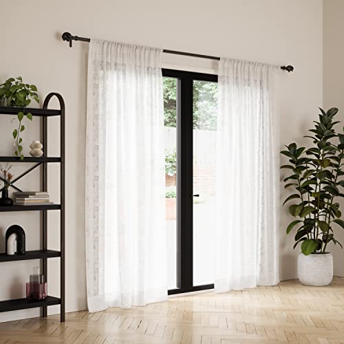 Umbra Helix Curtain Rod, 42"-120" Inch, Black