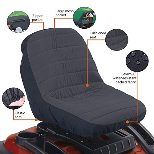 Classic Accessories Deluxe Riding Lawn Mower Seat Cover, Small