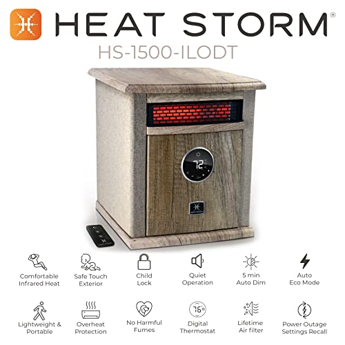 Heat Storm HS-1500-ILODT Cabinet Heater, 15" H x 13.5" W x 11" D, Beige
