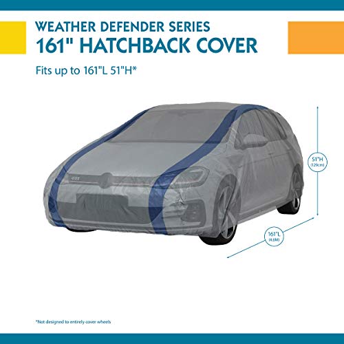 Duck Covers Weather Defender Hatchback Cover, Fits Hatchbacks up to 13 ft. 5 in. L