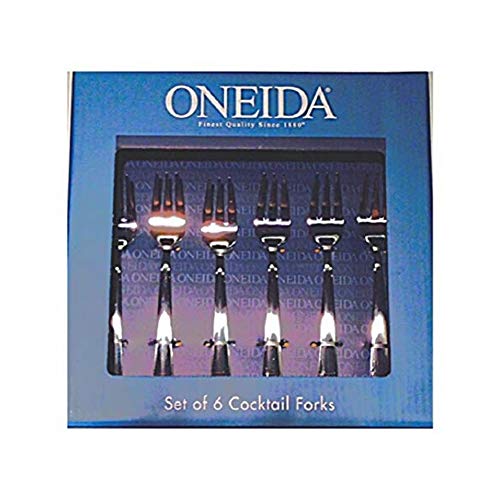 Oneida Set of 6 Cocktail Utensils (Cocktail Forks), Silver