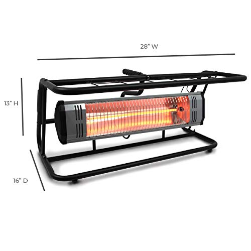 Heat Storm HS-1500-TRC Infrared Space Heater, 13 ft Cord, Black