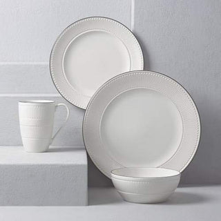 Kate Spade York Avenue 4-Piece Place Setting, 5.50 LB, White