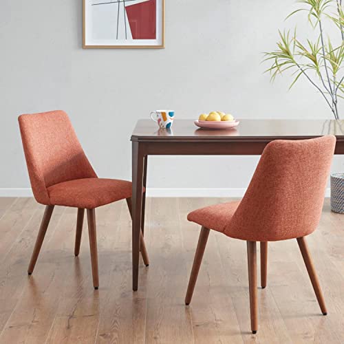 INK+IVY Transitional Nadia Nadia Dining Chair with Orange Finish II108-0469