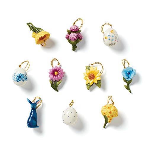Lenox Floral Easter 10-Piece Ornament Set, 0.45 LB, Multi