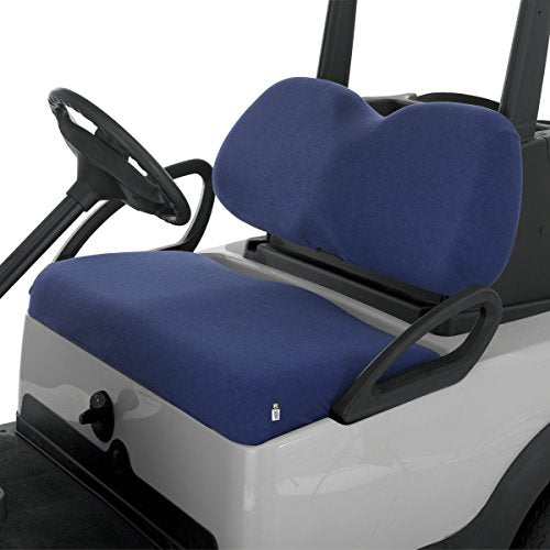 Classic Accessories Fairway Golf Cart Terry Cloth Bench Seat Cover, Navy , 40 L x 18 5 W x 6 H