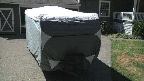 Classic Accessories Over Drive PolyPRO3 Deluxe Travel Trailer/Toy Hauler Cover, Fits 24&