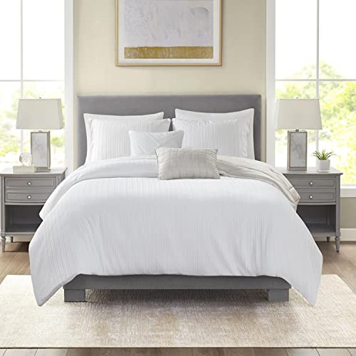 Beautyrest Polyester Solid 5-Piece Comforter Set with Ivory BR9144409622-07