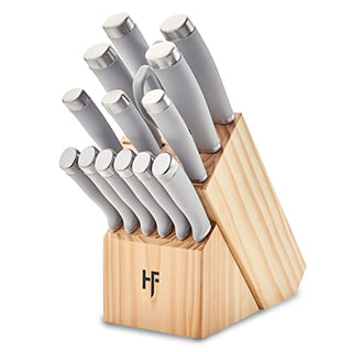 Hampton Forge Epicure Cool 15Pc Block Set, Taupe/Grey