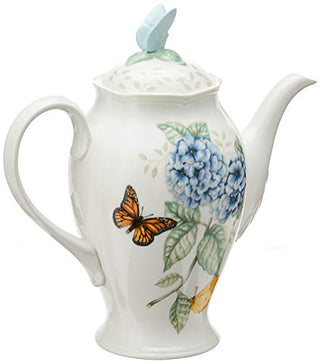 Lenox Butterfly Meadow Coffee Pot with Lid, White