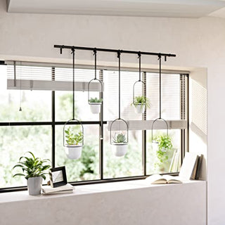 Umbra Triflora Hanging Planters, Set of 5, White