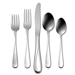 Oneida American Harmony 20 Piece Everyday Flatware, Service for 4, 18/0 Stainless Steel, Silverware Set, Dishwasher Safe, Silver