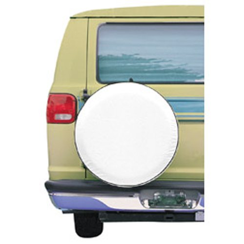 Classic Accessories Over Drive Spare Tire RV Cover, Wheels 30"-30.75" Diameter, White, Weather-Resistant, All Season Protection for Trailer, RV, Camper Wheels, Tires, Universal Trailer Accessories