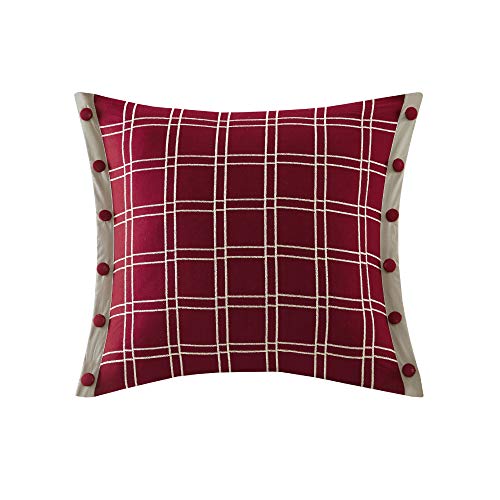 Woolrich Sheridan Oversized Cotton Comforter Set Tan/Red Queen
