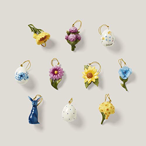 Lenox Floral Easter 10-Piece Ornament Set, 0.45 LB, Multi