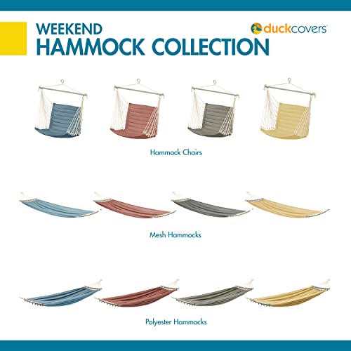 Duck Covers Weekend Mesh One-Person Travel Hammock, 82 x 62 Inch, Cedarwood