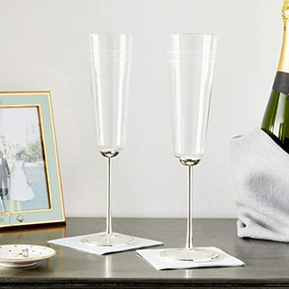 Kate Spade Darling Point "Mr." And "Mrs." 2Pc Champagne Flute