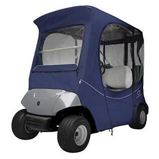 Classic Accessories Fairway Golf Cart FadeSafe Enclosure For Yamaha, Short Roof, Navy