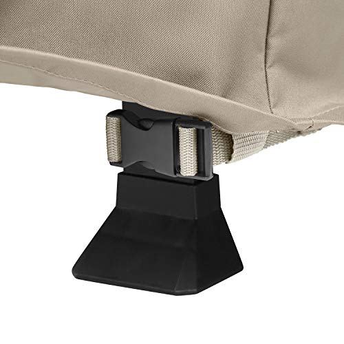 Classic Accessories Storigami Easy Fold Water-Resistant 70 Inch BBQ Grill Cover, Goat Tan
