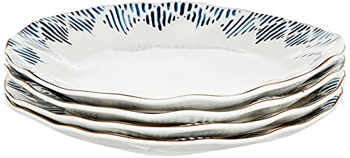 Lenox Blue Bay 4-Piece Set Dinner Plates, 6.45 LB, White